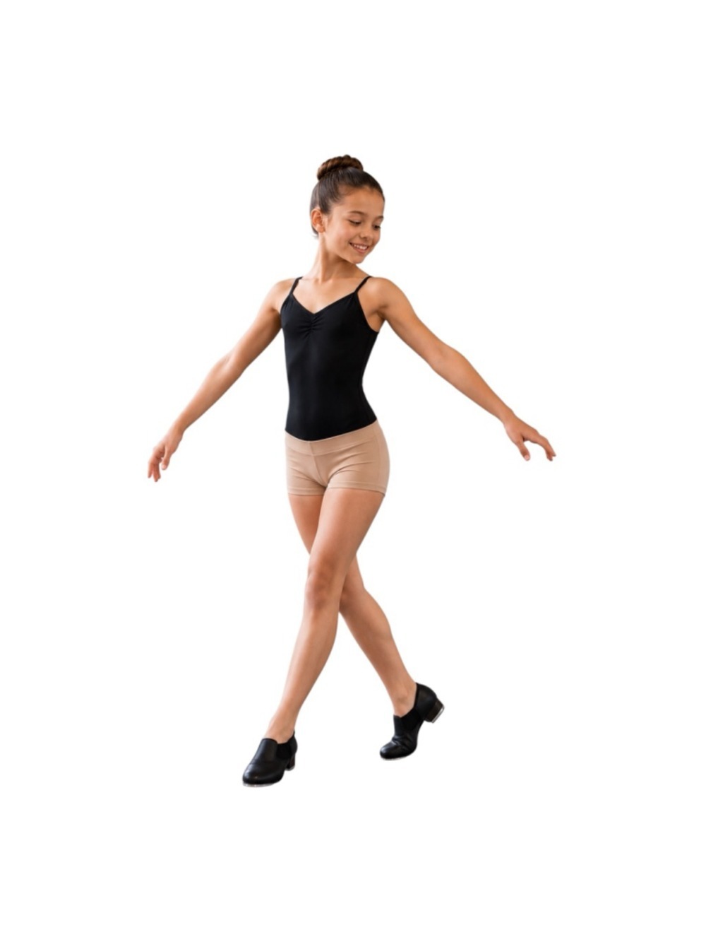 Girls Revolution Black Tap Dance Shoes 12 (Toddler Girl)
